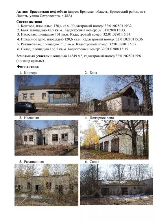 Помещение свободного назначения в Брянская область, Брасовский район, ... - Фото 1
