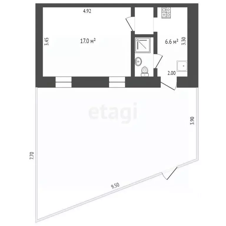 1-к кв. Крым, Ялта наб. Имени В.И. Ленина, 19А (30.0 м) - Фото 0