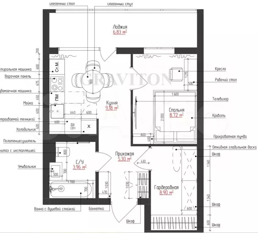 Квартира-студия, 36,5 м, 6/8 эт. - Фото 0