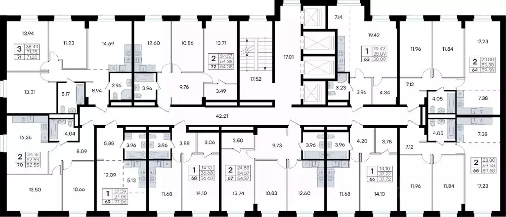 1-к кв. Приморский край, Владивосток ул. Тухачевского (36.68 м) - Фото 2