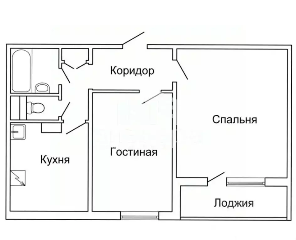 2-к кв. Новосибирская область, Новосибирск Широкая ул., 111 (55.3 м) - Фото 1