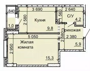 1-к кв. Новосибирская область, Новосибирск Юбилейный мкр, ул. ... - Фото 0