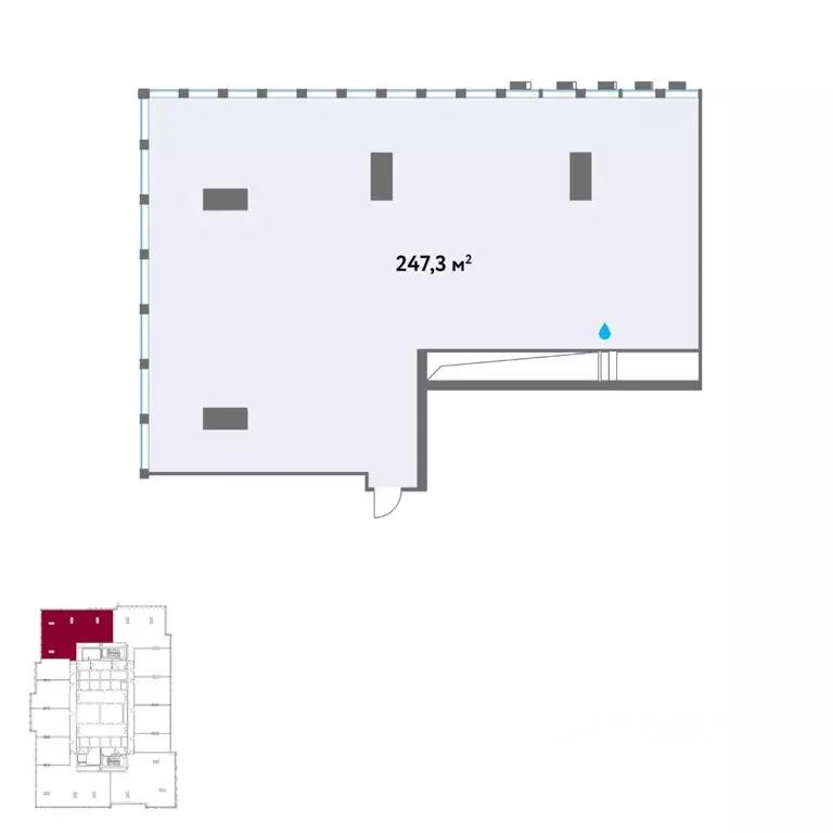 Офис в Москва Кинематографический кв-л,  (247 м) - Фото 2