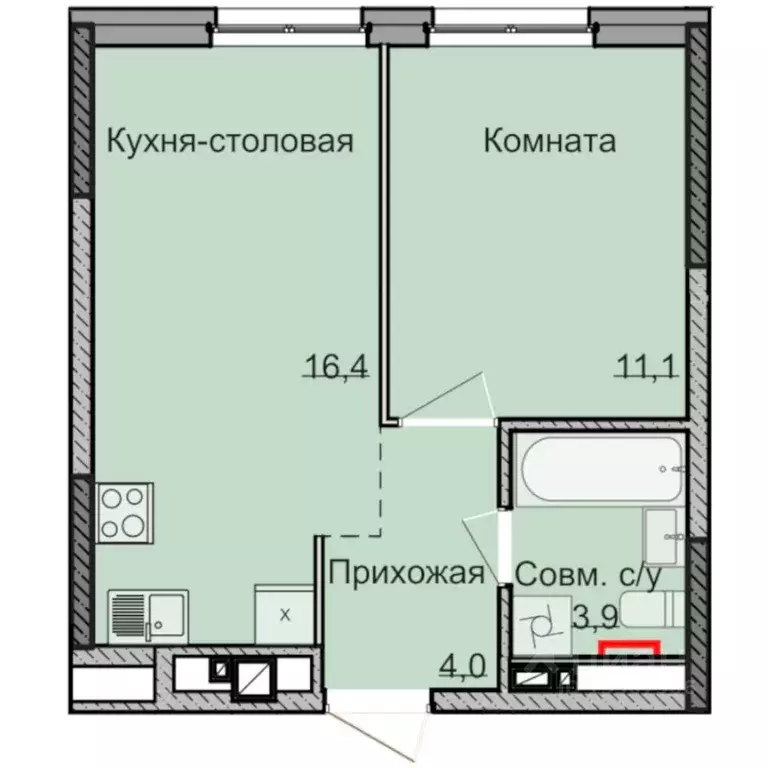 1-к кв. Удмуртия, Ижевск Строитель жилрайон, 5-й мкр, Нео жилой ... - Фото 0