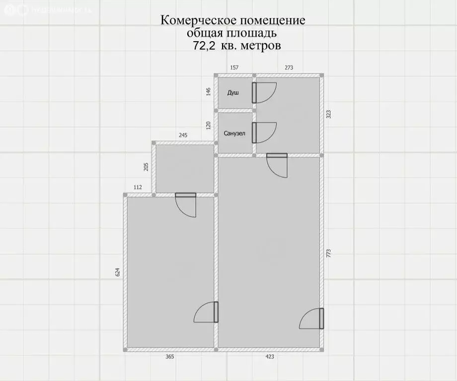 Помещение свободного назначения (72.2 м) - Фото 1