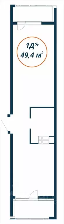 1-к кв. Приморский край, Находка  (49.4 м) - Фото 1