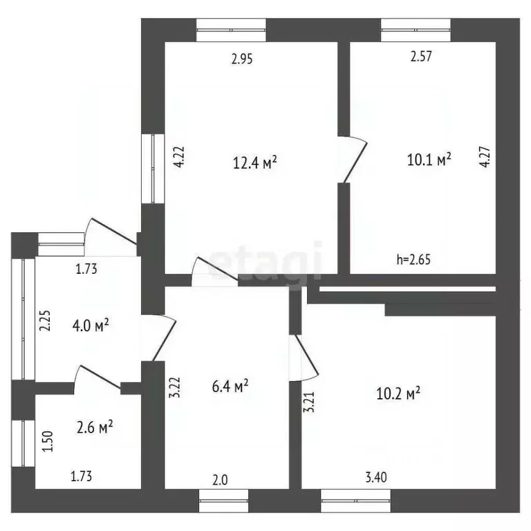 Дом в Крым, Судак муниципальный округ, с. Веселое ул. Заводская (42 м) - Фото 2