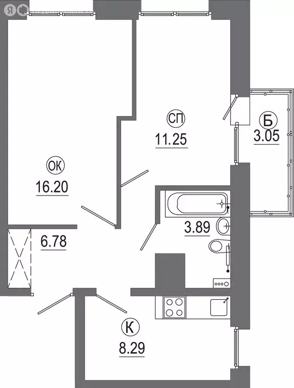 2-комнатная квартира: Иркутск, улица Маврикия Слепнёва, 6 (49.2 м) - Фото 1