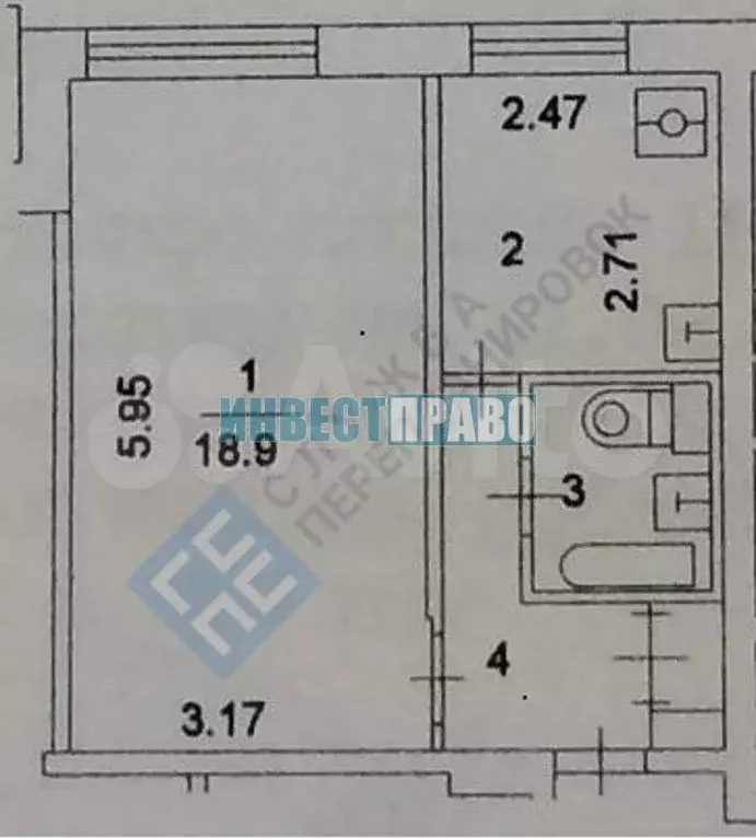 1-к. квартира, 31,9 м, 1/9 эт. - Фото 0