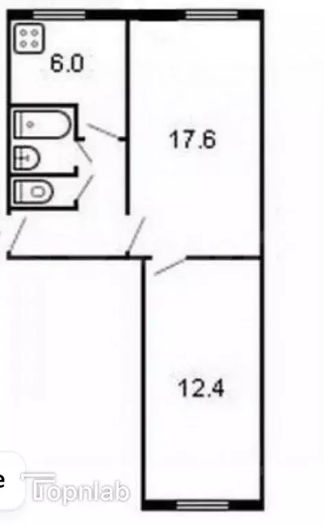 2-к кв. Тамбовская область, Тамбов Мичуринская ул., 153 (44.8 м) - Фото 2