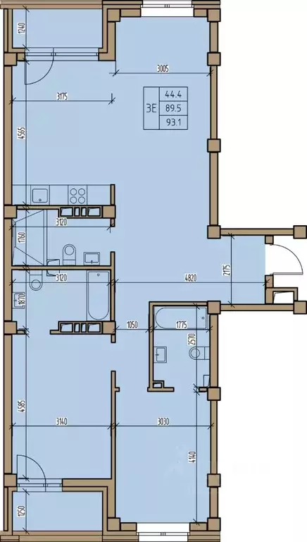 3-к кв. Хакасия, Абакан ул. Комарова, 7 (93.1 м) - Фото 1