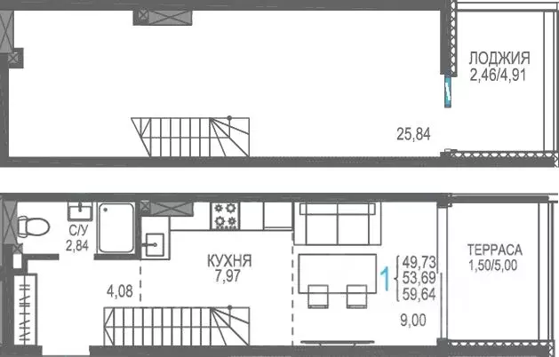 Студия Крым, Сакский район, Лесновское с/пос, с. Прибрежное Розовое ... - Фото 1