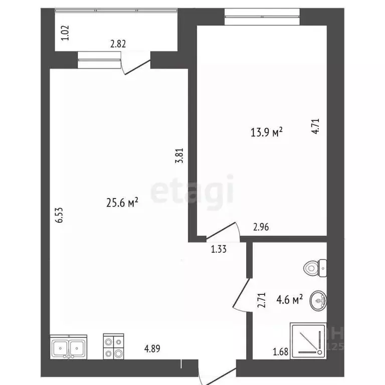 1-к кв. Ставропольский край, Кисловодск Замковая ул. (44.1 м) - Фото 2