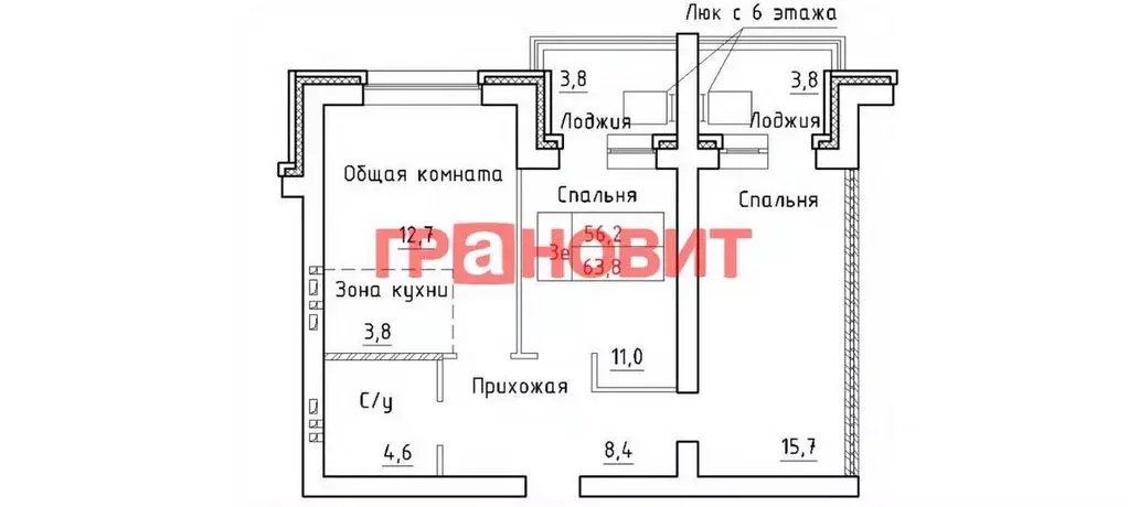 3-к кв. Новосибирская область, Новосибирский район, Мичуринский ... - Фото 1