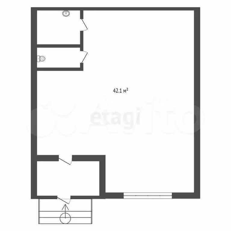 Продам помещение свободного назначения, 42.1 м - Фото 0