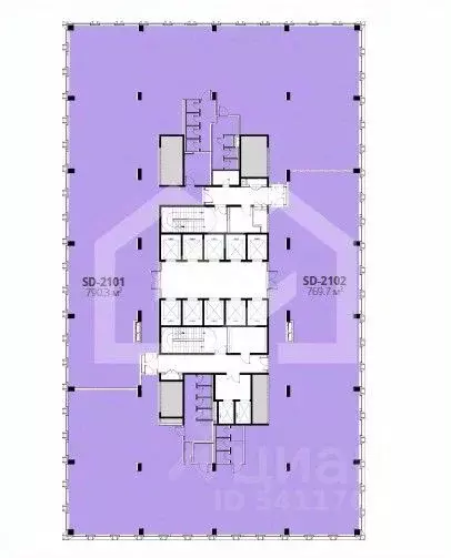 Помещение свободного назначения в Москва Дмитровский проезд, вл1Г (790 ... - Фото 2