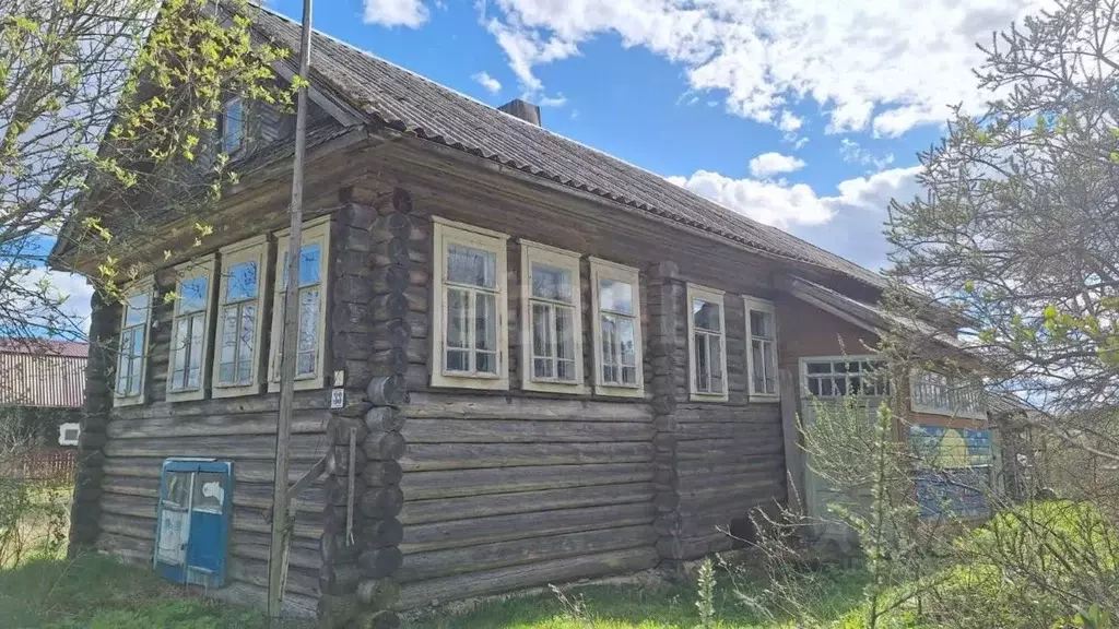 Дом в Вологодская область, Тотемский муниципальный округ, д. Устье 33 ... - Фото 0