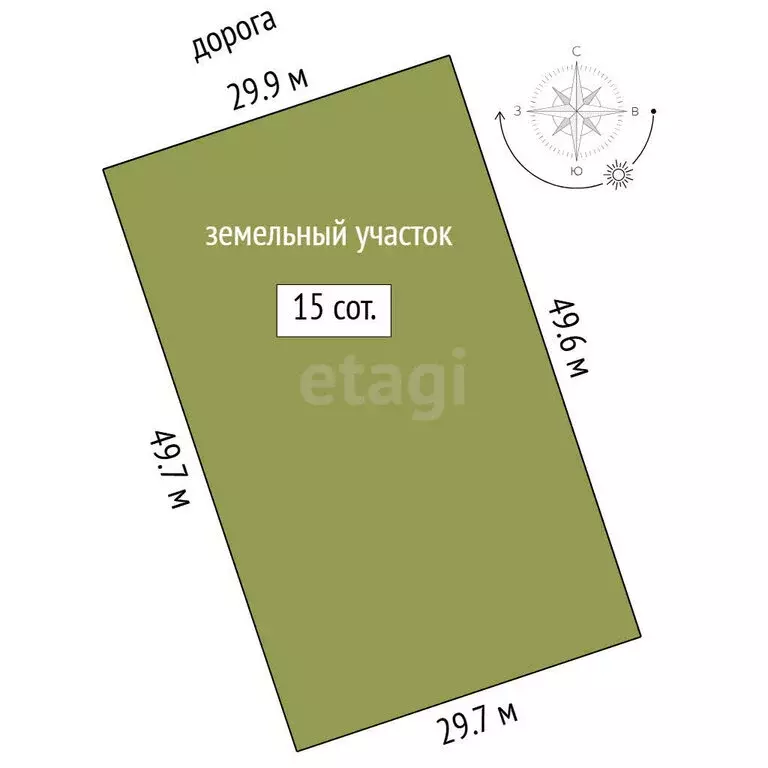 Участок в Тюменская область, Ярковский муниципальный округ, посёлок ... - Фото 1