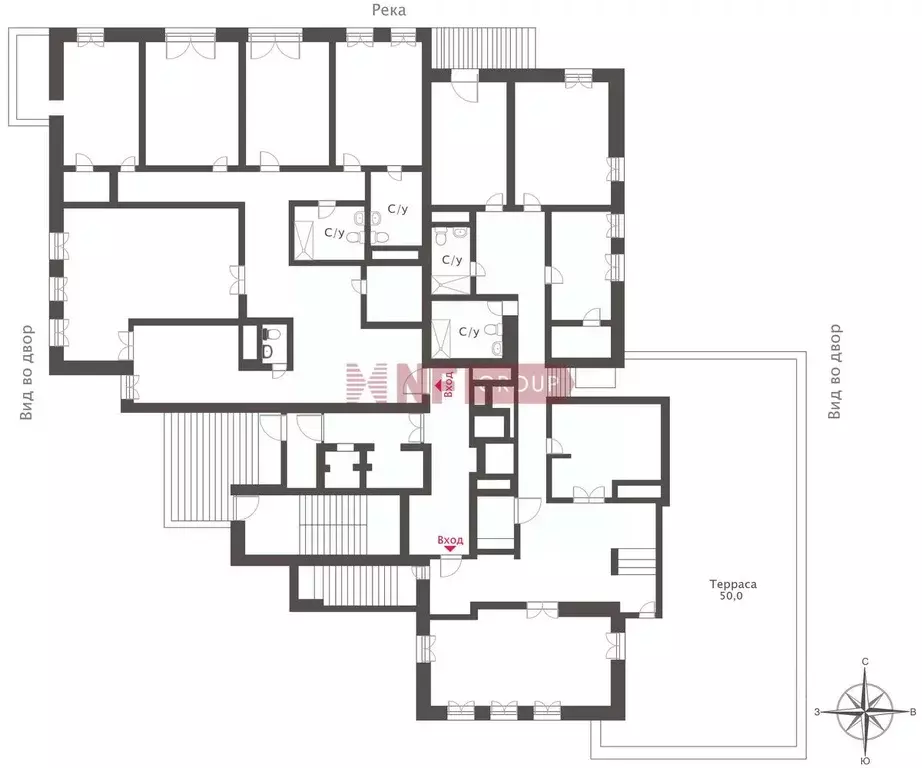 6-к кв. Москва Саввинская наб., 9 (400.0 м) - Фото 2