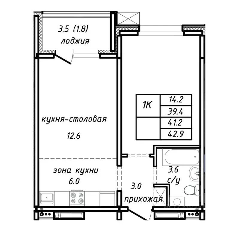 1-к кв. Алтайский край, Барнаул Интернациональная ул. (41.2 м) - Фото 0