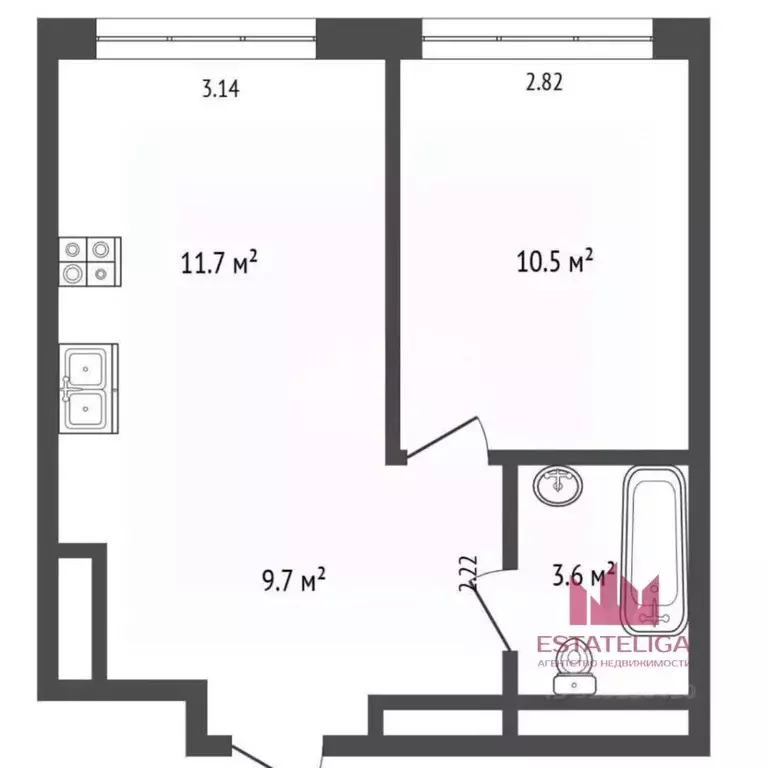 1-к кв. Москва Шелепихинская наб., 42к2 (36.0 м) - Фото 2