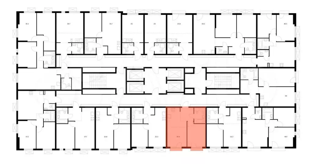 1-к. квартира, 36,4 м, 11/24 эт. - Фото 1