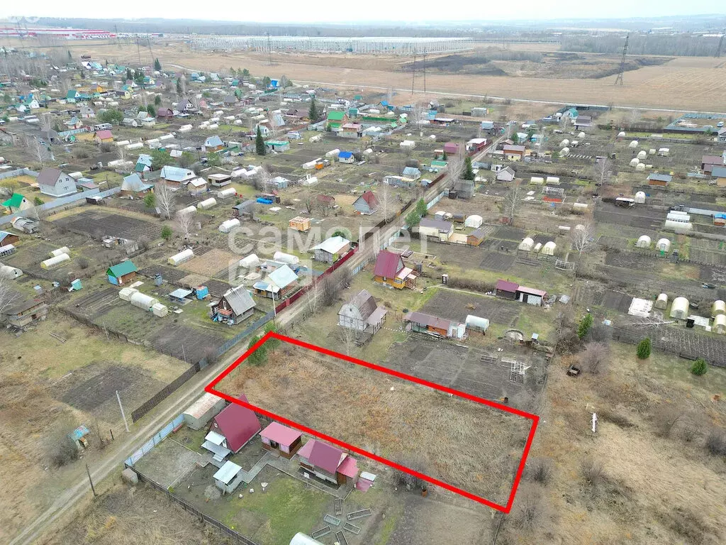 Участок в Кемеровский муниципальный округ, СНТ Уголёк (8.8 м) - Фото 0