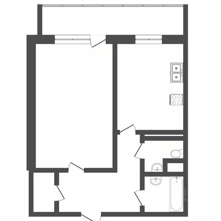 1-к кв. Пермский край, Пермь Байкальская ул., 5/1 (38.0 м) - Фото 1