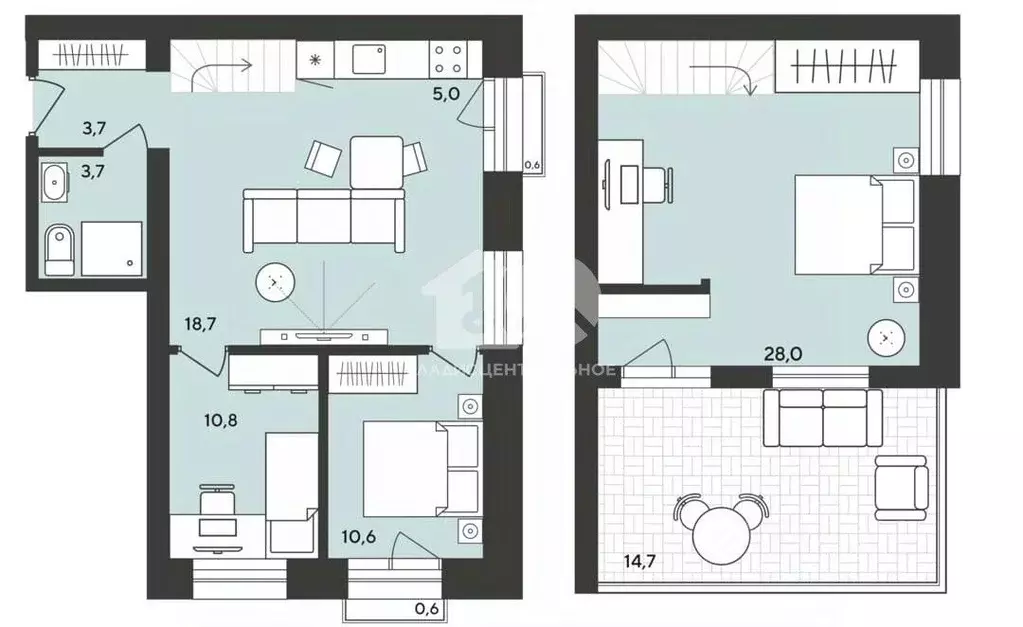 3-к кв. Новосибирская область, Мошковский район, пос. Октябрьский ... - Фото 2