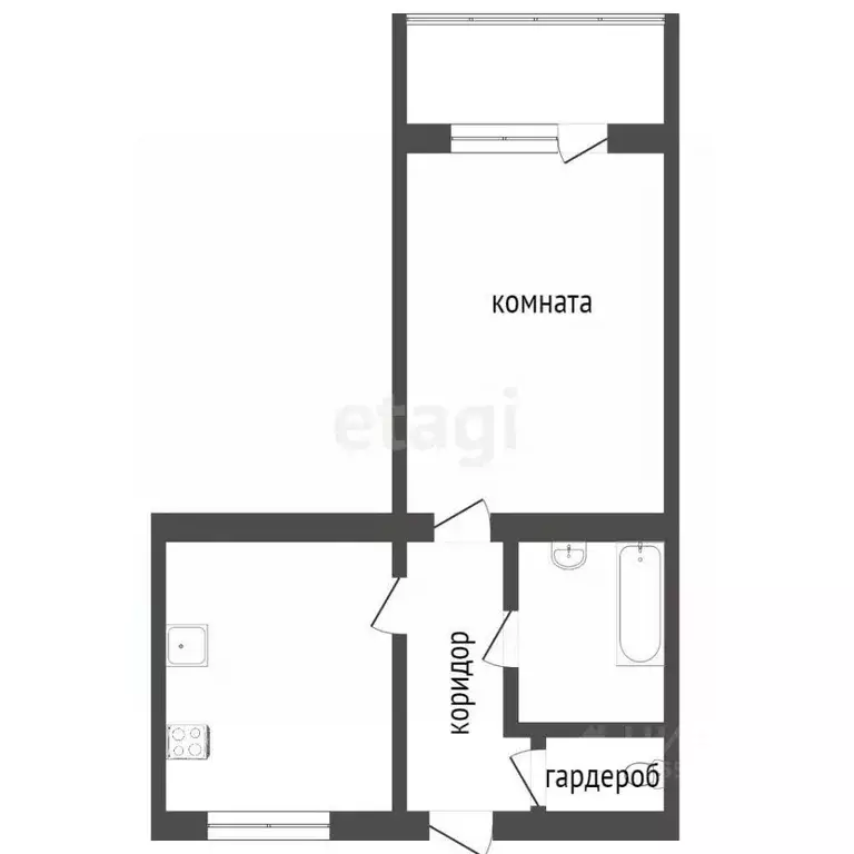 1-к кв. Севастополь ул. Михайловская, 6/10 (28.4 м) - Фото 1