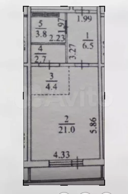 Квартира-студия, 38,4 м, 2/10 эт. - Фото 0