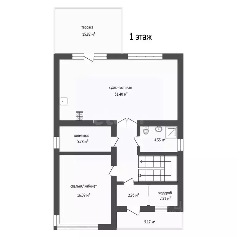Дом в Тюменская область, Тюменский район, 27/72 кп 72 (169 м) - Фото 1