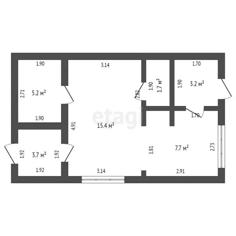 Дом в посёлок Западный, Ольховая улица (41.7 м) - Фото 1
