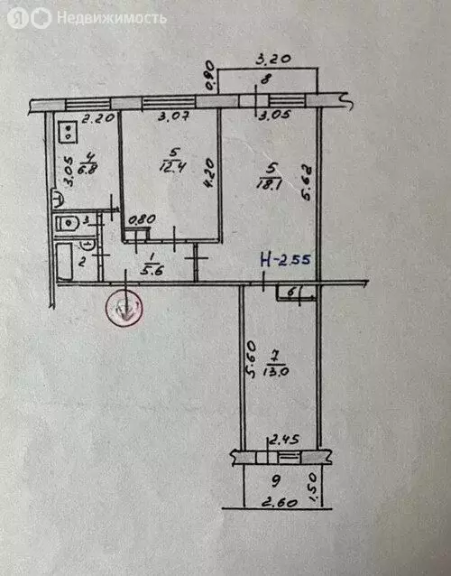 3-комнатная квартира: Омск, проспект Мира, 92 (63 м) - Фото 1