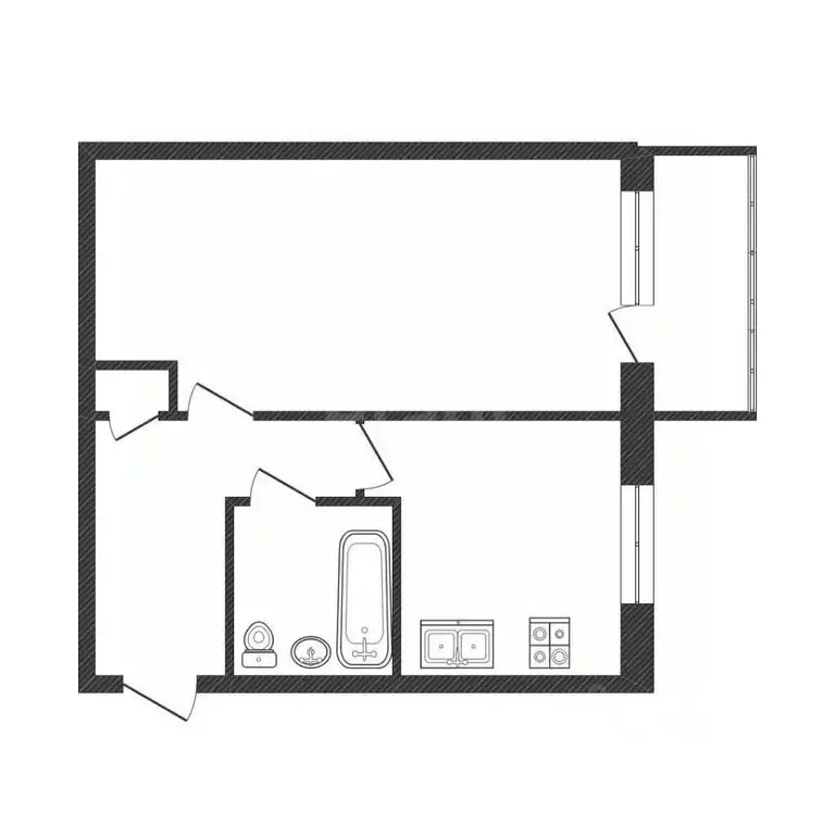 1-к кв. Костромская область, Кострома Беговая ул., 29А (30.8 м) - Фото 2