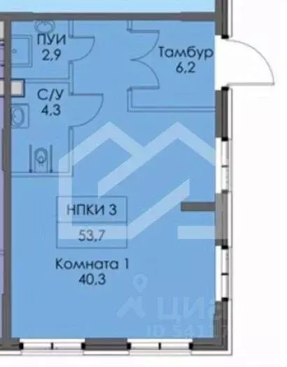 Торговая площадь в Москва Саларьево Парк жилой комплекс, 83к1 (54 м) - Фото 2