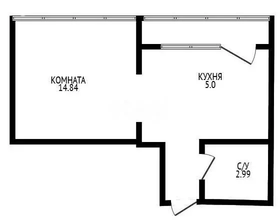 1-комнатная квартира: посёлок Берёзовый, улица имени Профессора ... - Фото 1