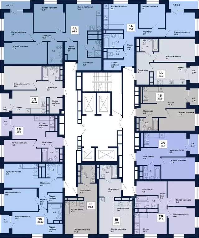 1-к кв. Свердловская область, Екатеринбург Космос жилой комплекс (43.3 ... - Фото 2