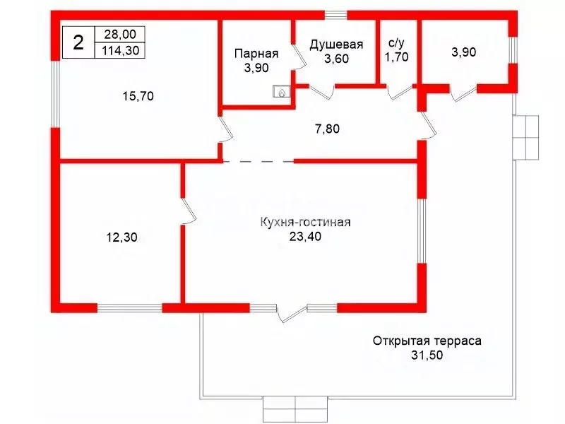 Дом в Ленинградская область, Ломоносовский район, д. Низино ул. ... - Фото 2