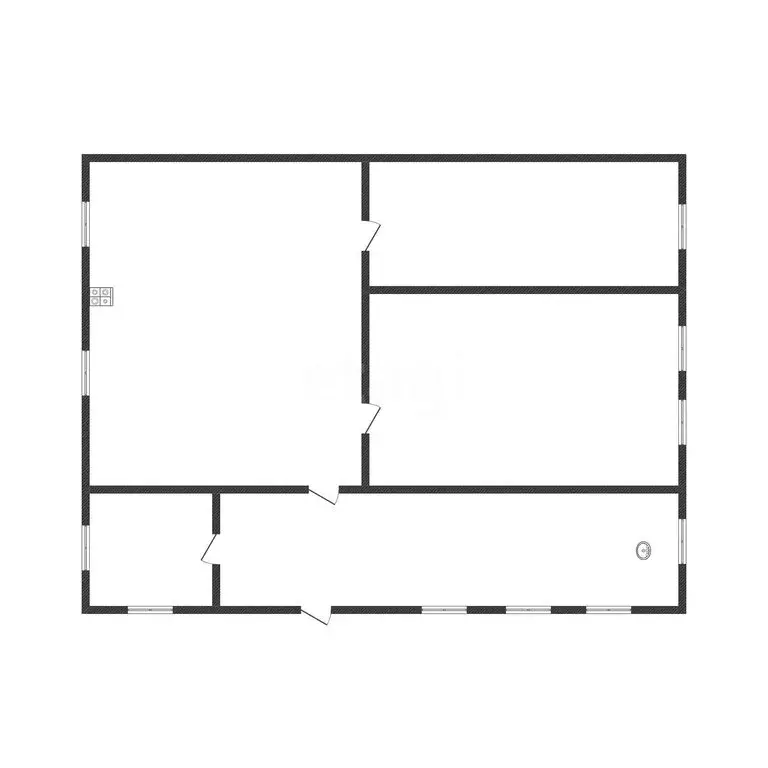 Дом в Валуйки, микрорайон Новоездоцкое (31.7 м) - Фото 1