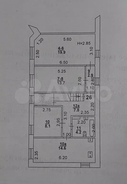 3-к. квартира, 71,2 м, 3/3 эт. - Фото 0