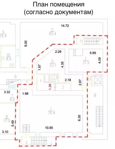 Продажа помещения свободного назначения (ПСН, габ) 95,1 м2 м. ... - Фото 0