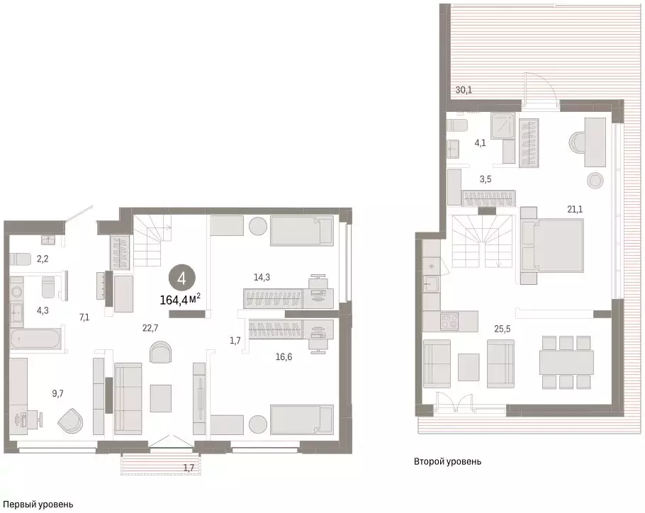4-комнатная квартира: Тюмень, улица Республики, 205к2 (166 м) - Фото 2