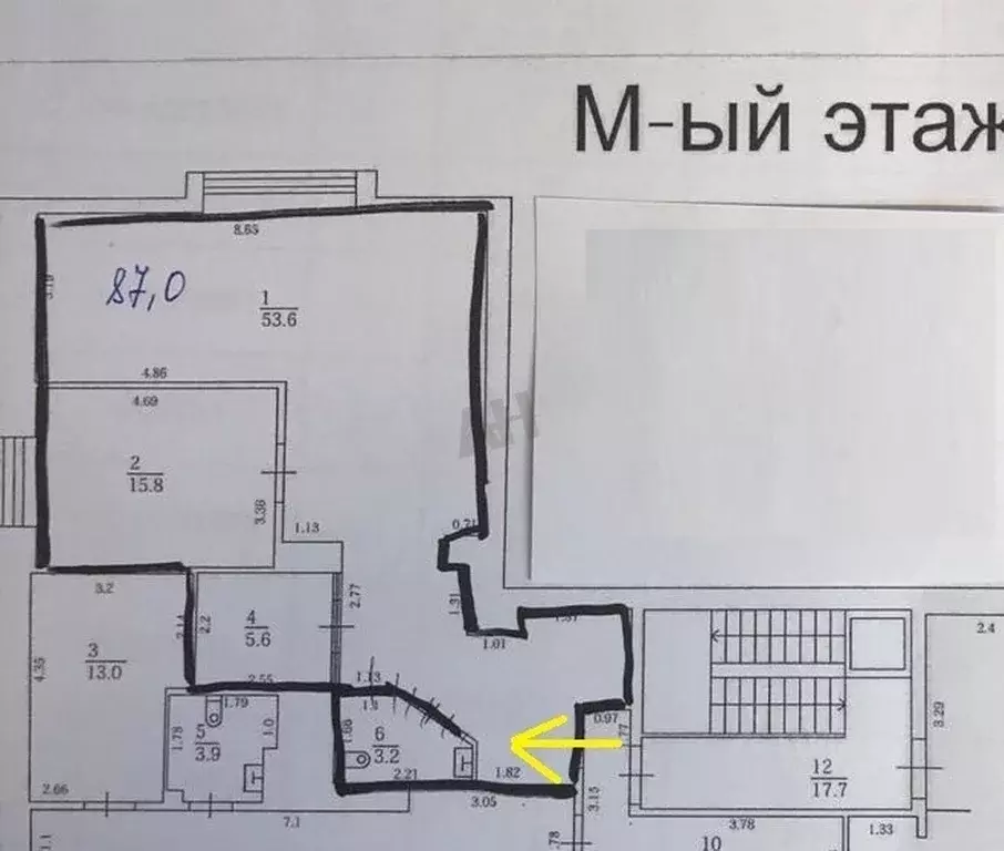 Офис в Москва Большая Серпуховская ул., 19/37С4 (87 м) - Фото 1