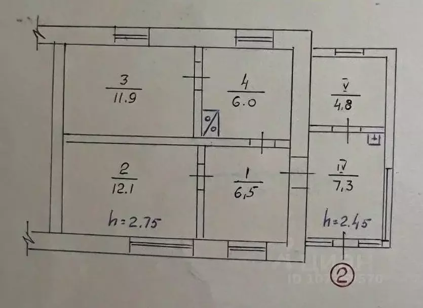 Дом в Севастополь с. Орловка, ул. Школьная, 18 (56 м) - Фото 1