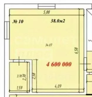 Студия Севастополь ул. Сафронова, 12 (38.0 м) - Фото 1