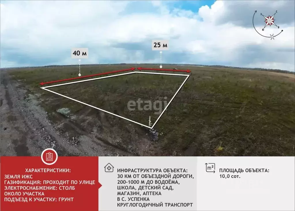 Участок в Тюменская область, Тюменский муниципальный округ, д. ... - Фото 1