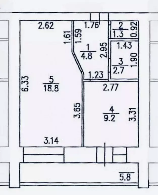 1-к кв. Кировская область, Киров Стахановская ул., 16 (36.8 м) - Фото 1