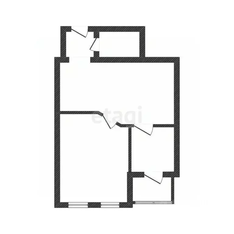 2-к кв. Белгородская область, Белгород Преображенская ул., 78б (45.9 ... - Фото 1