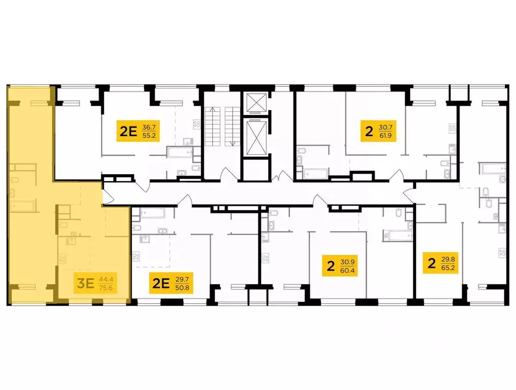 3-к кв. Москва Филатов Луг жилой комплекс, к6 (75.6 м) - Фото 0